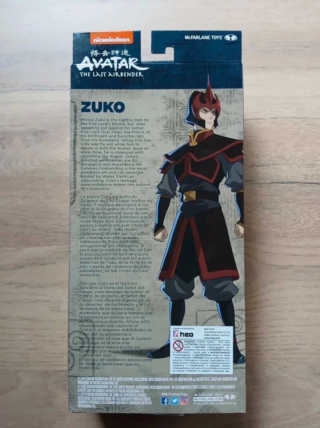 Figura McFarlane Avatar El Último Maestro del Aire Zuko Etiqueta Dorada – photo 2